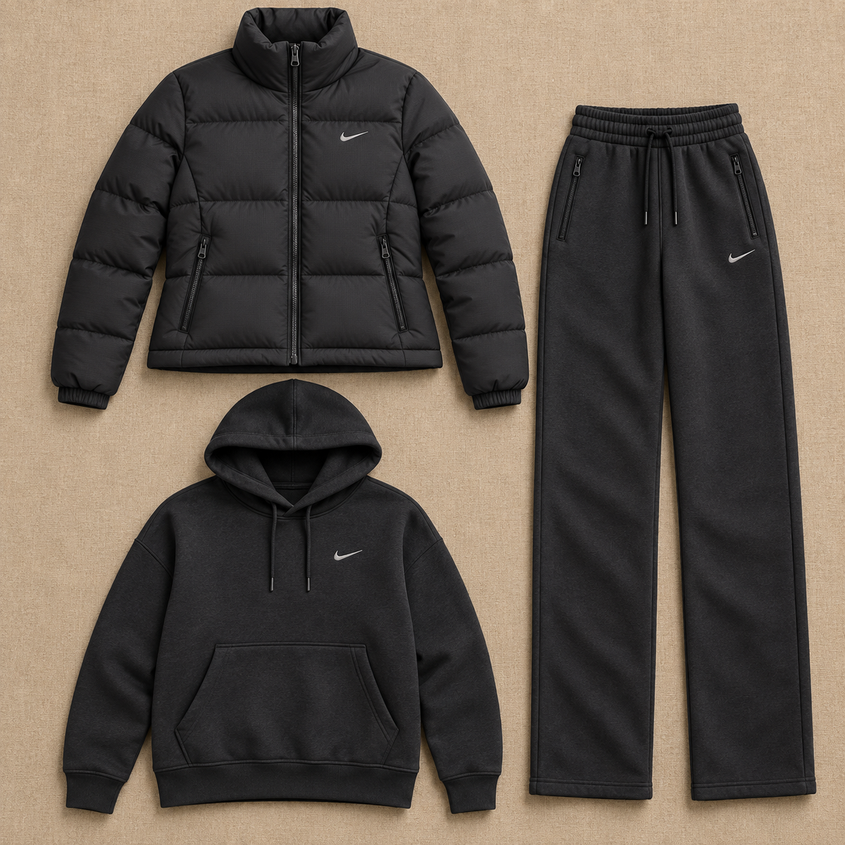 Men's NK Goose Down Warm and Comfortable Set