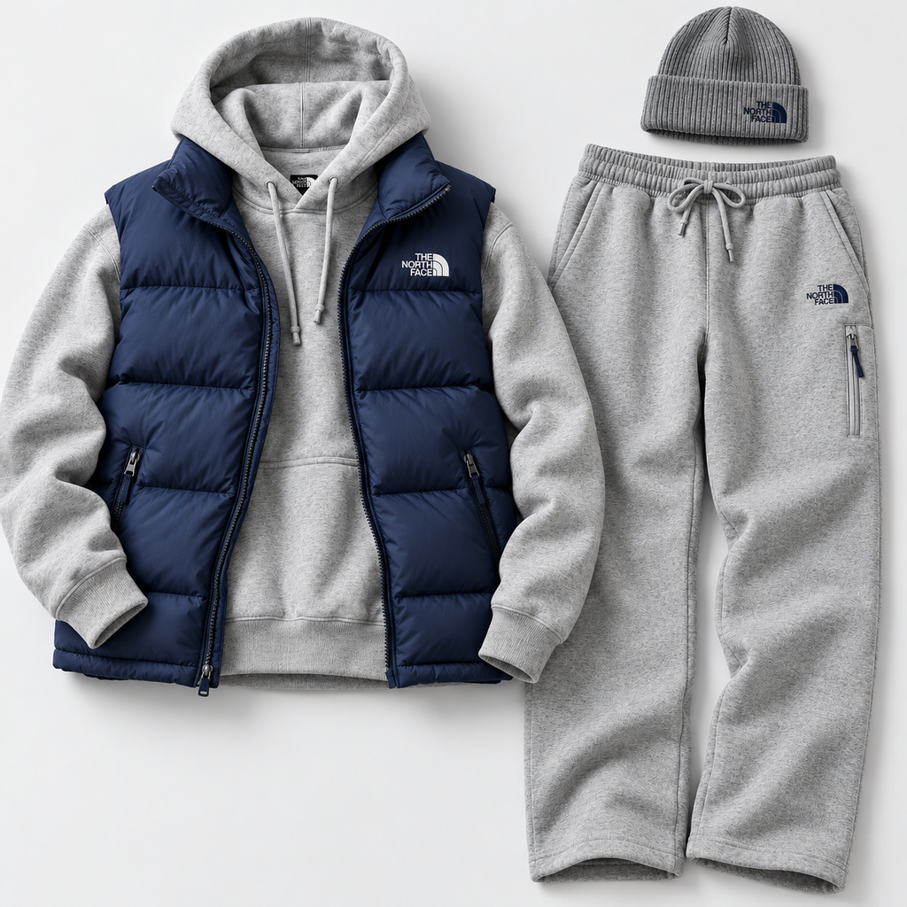 Casual Vest  Jacket Set