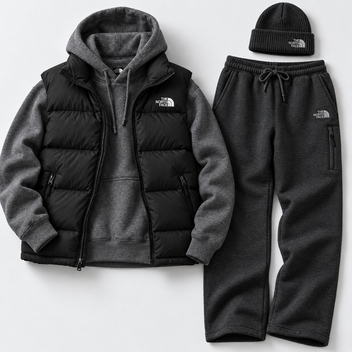 Casual Vest  Jacket Set