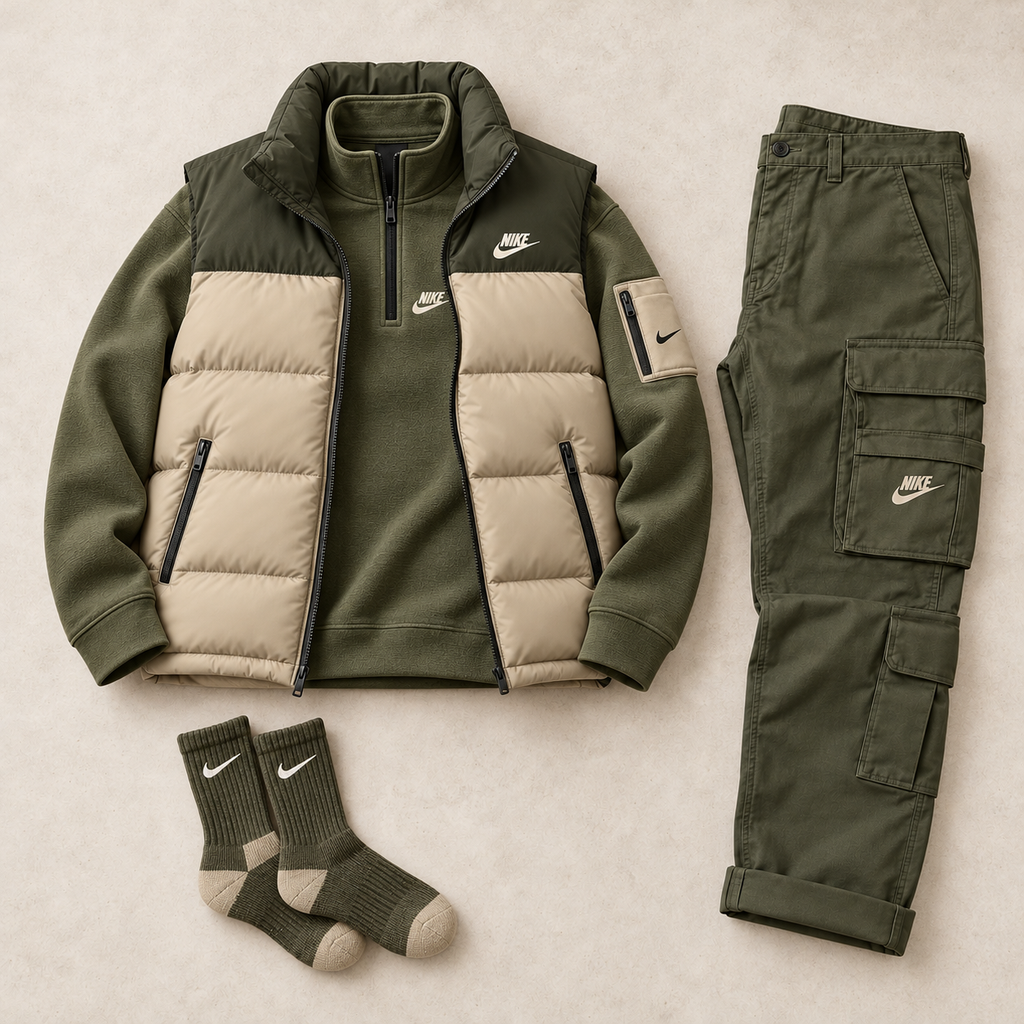 Casual Windproof Down Set