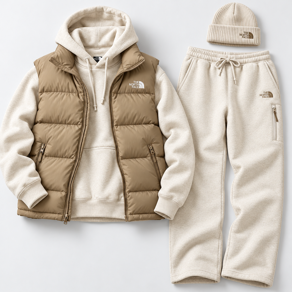 Casual Vest  Jacket Set