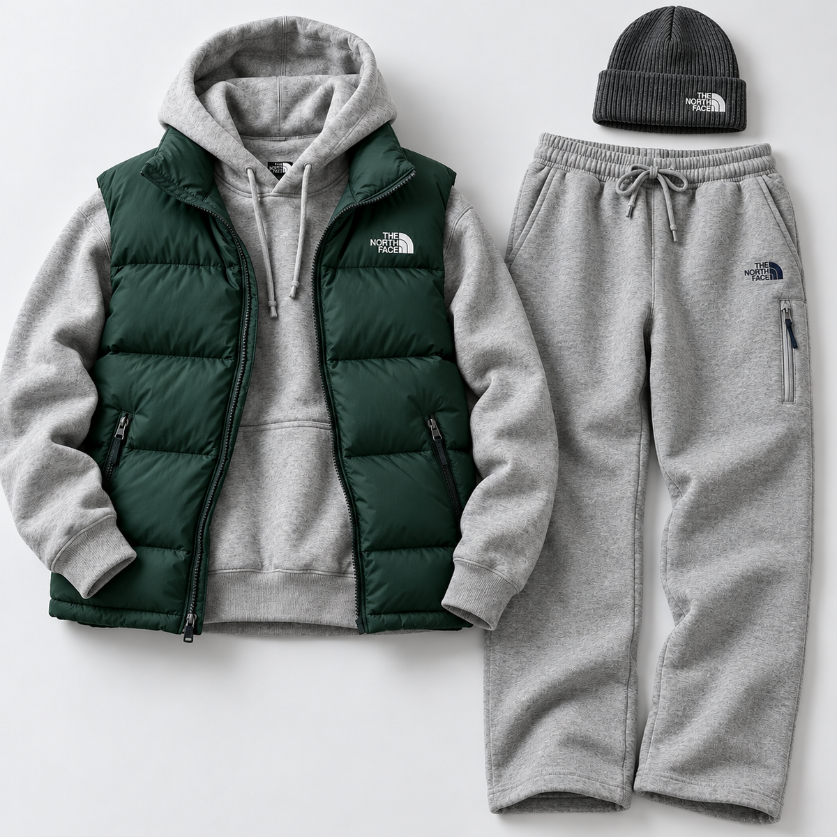 Casual Vest  Jacket Set