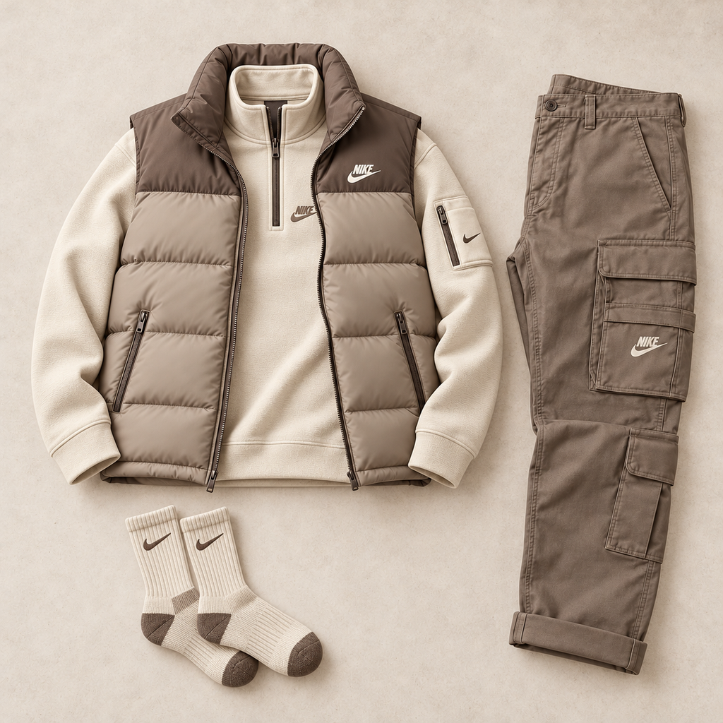Casual Windproof Down Set