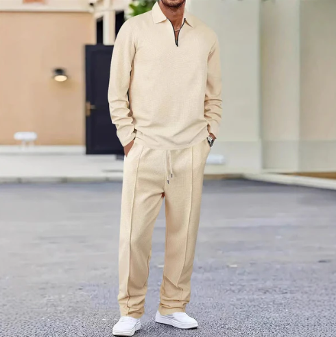 Men's waffle knit set