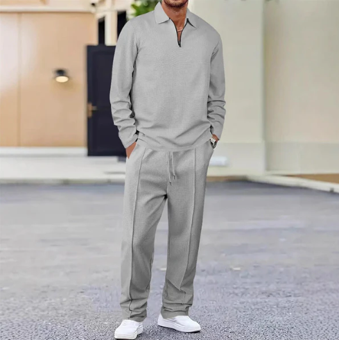 Men's waffle knit set