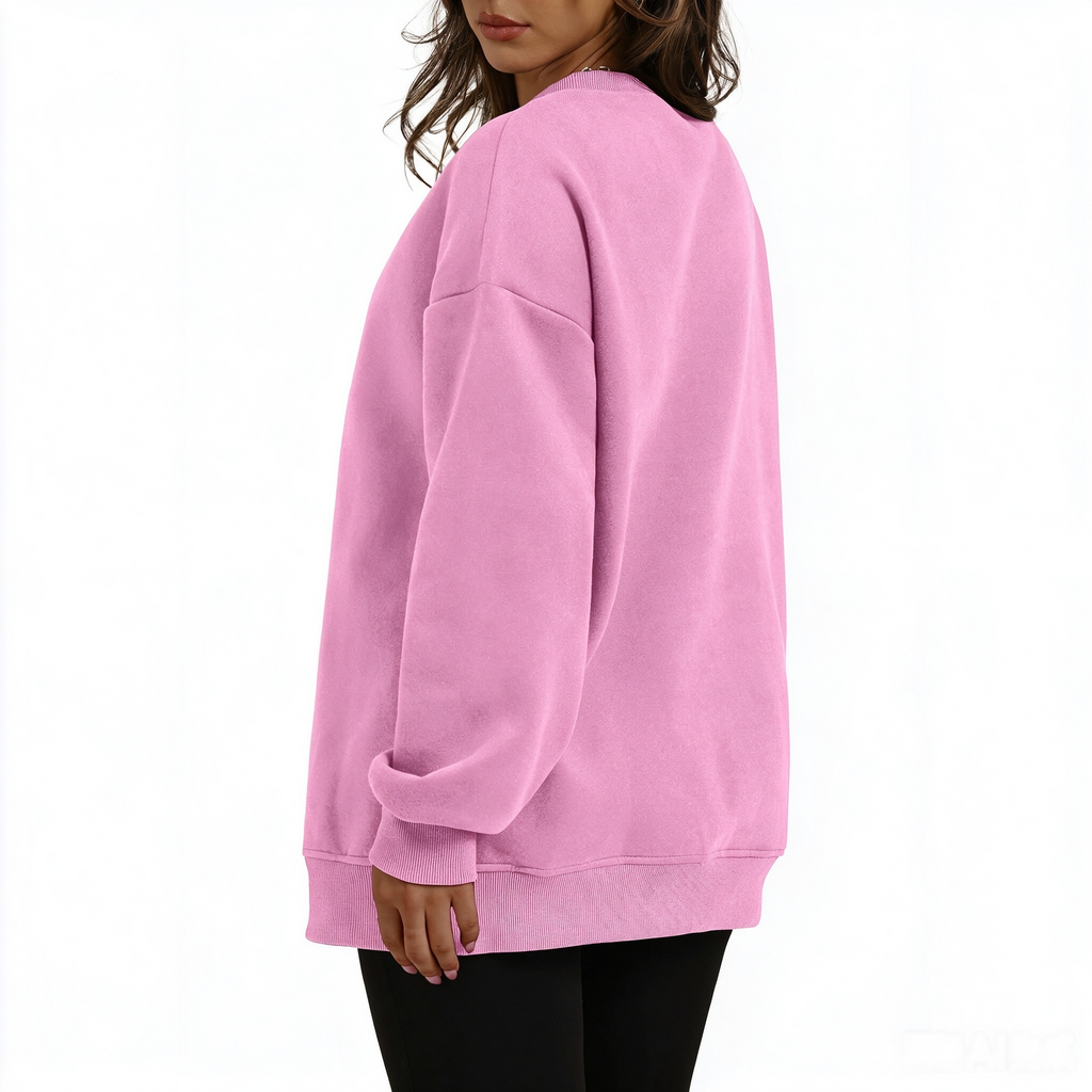 Zrall Women's long-sleeve sweatshirt with fleece lining and extra thickness