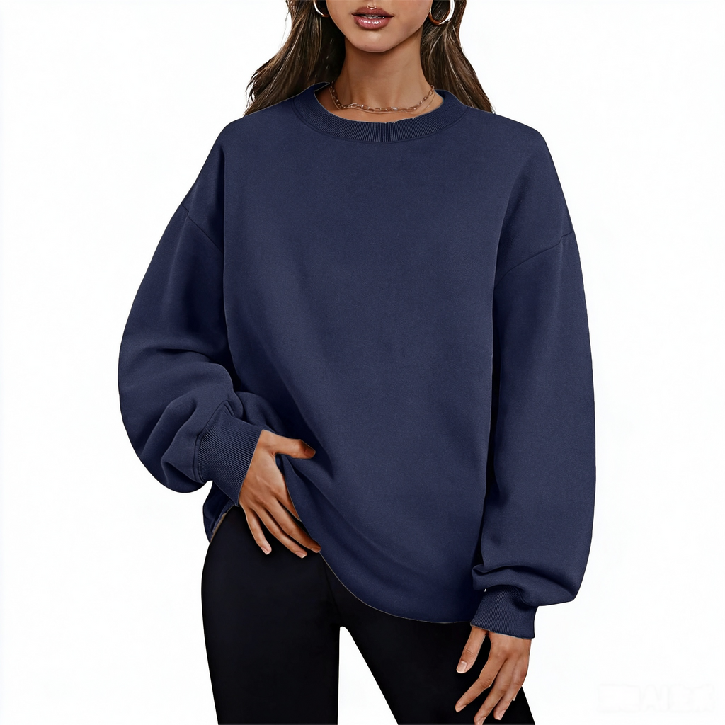 Zrall Women's long-sleeve sweatshirt with fleece lining and extra thickness