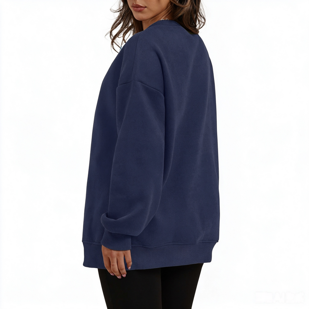 Zrall Women's long-sleeve sweatshirt with fleece lining and extra thickness