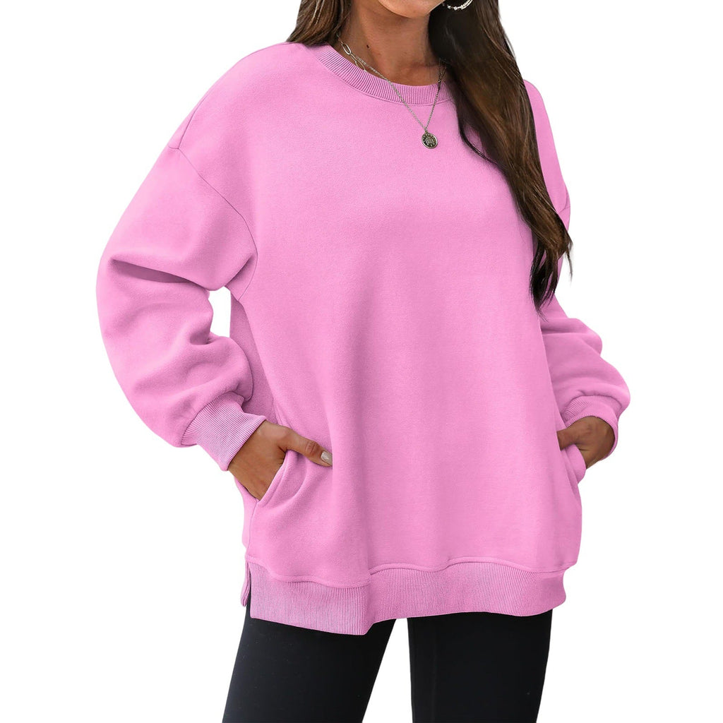 Zrall Women's long-sleeve sweatshirt with fleece lining and extra thickness