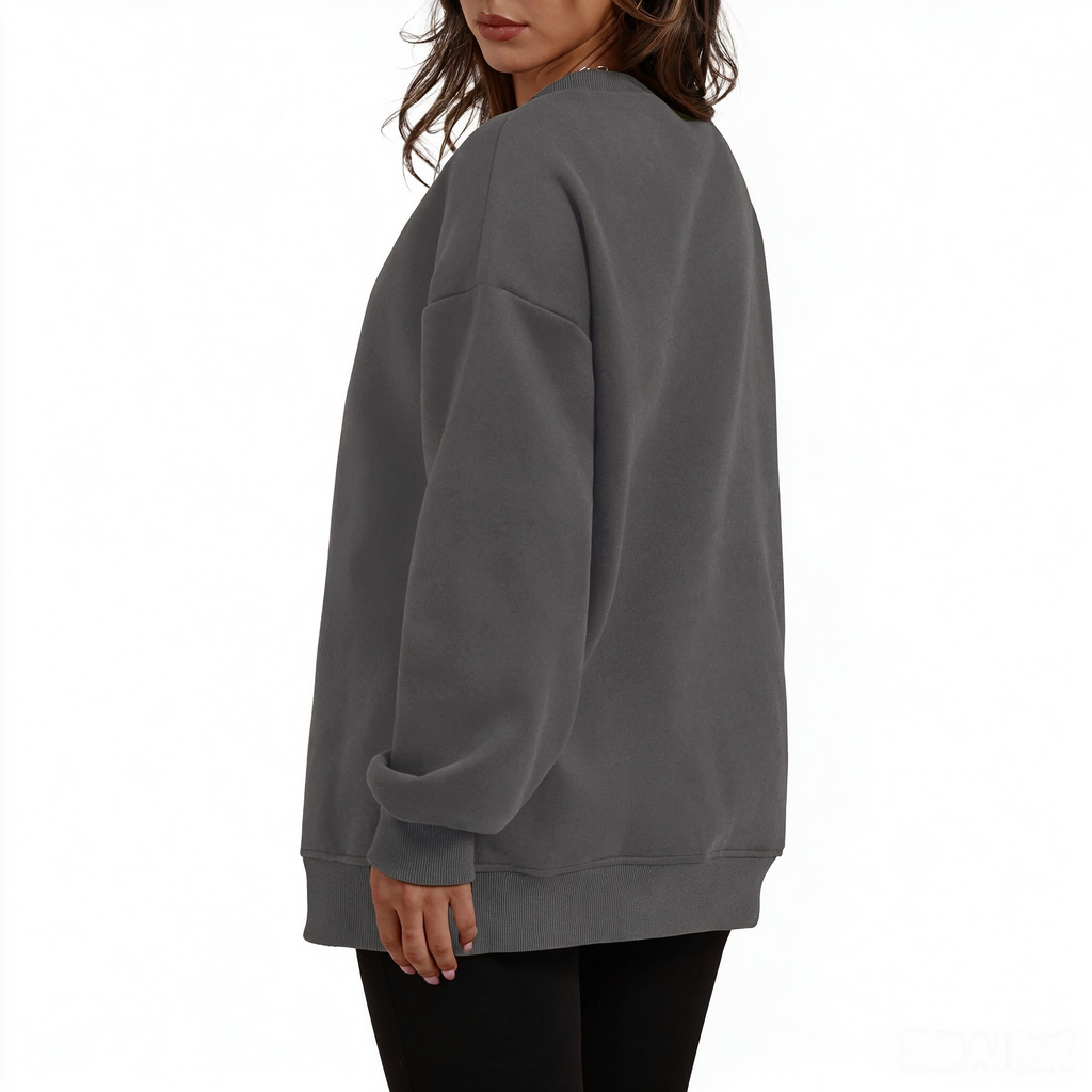 Zrall Women's long-sleeve sweatshirt with fleece lining and extra thickness