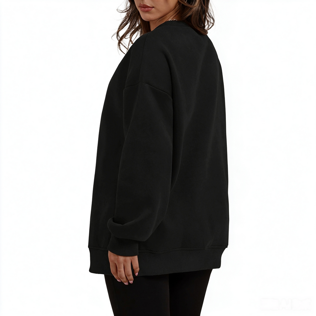 Zrall Women's long-sleeve sweatshirt with fleece lining and extra thickness