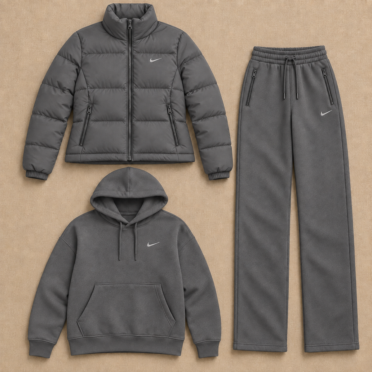 Men's NK Goose Down Warm and Comfortable Set