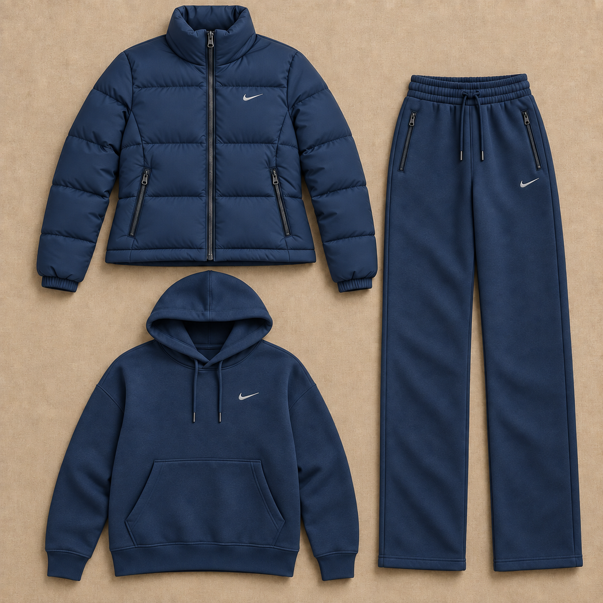 Men's NK Goose Down Warm and Comfortable Set
