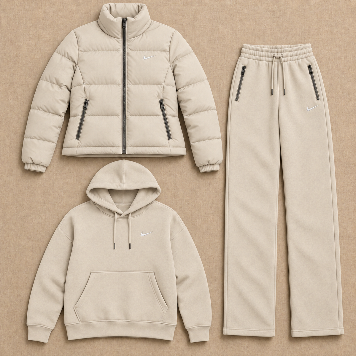 Men's NK Goose Down Warm and Comfortable Set