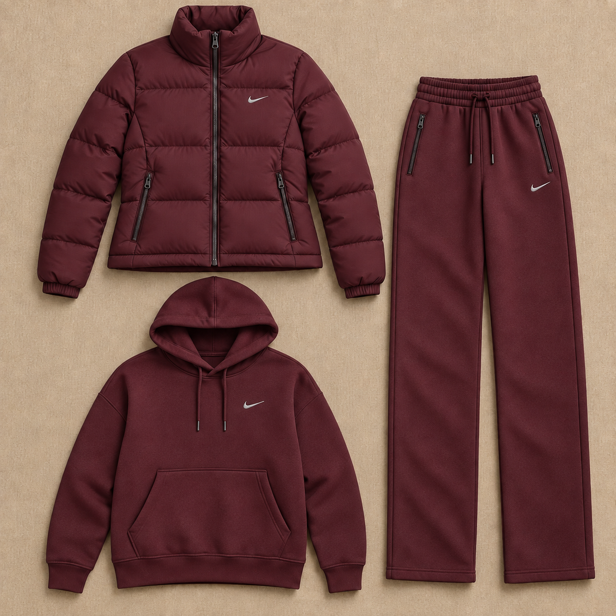 Men's NK Goose Down Warm and Comfortable Set