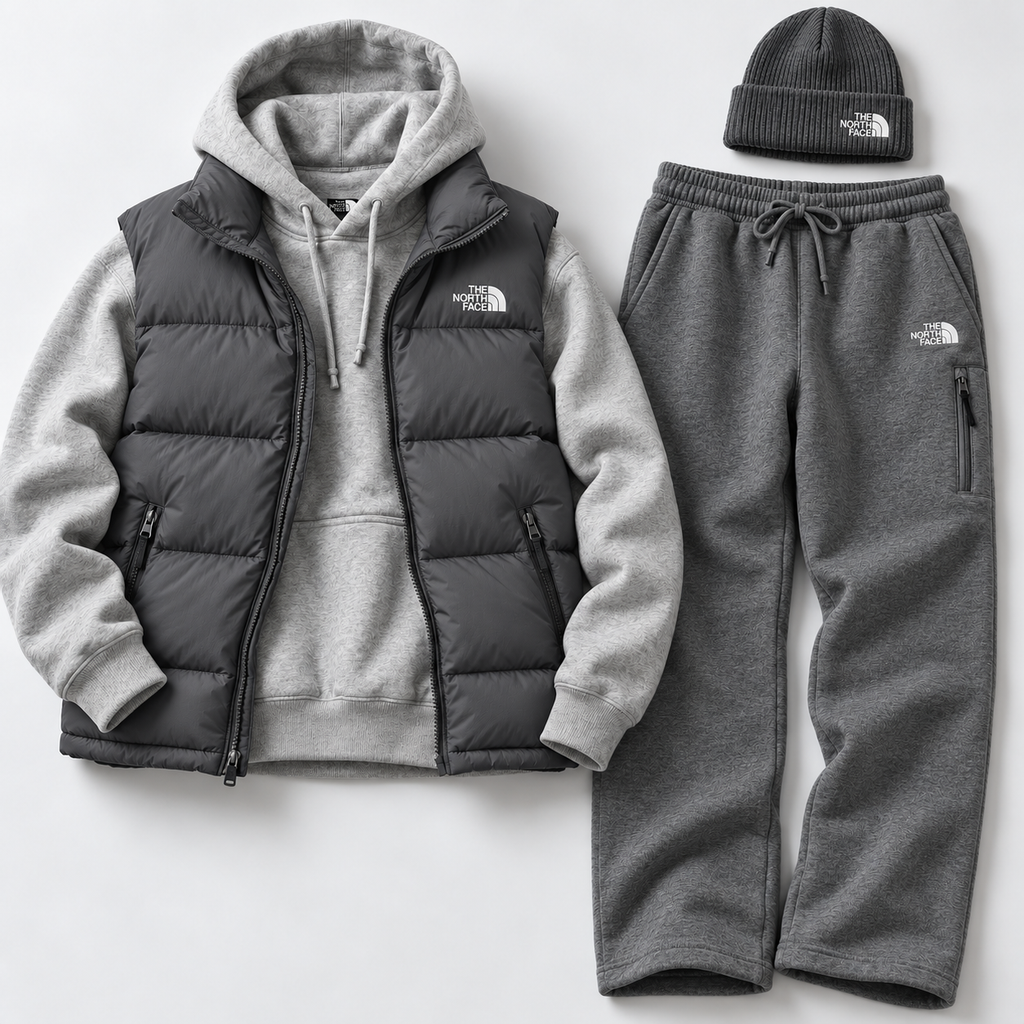 Casual Vest  Jacket Set