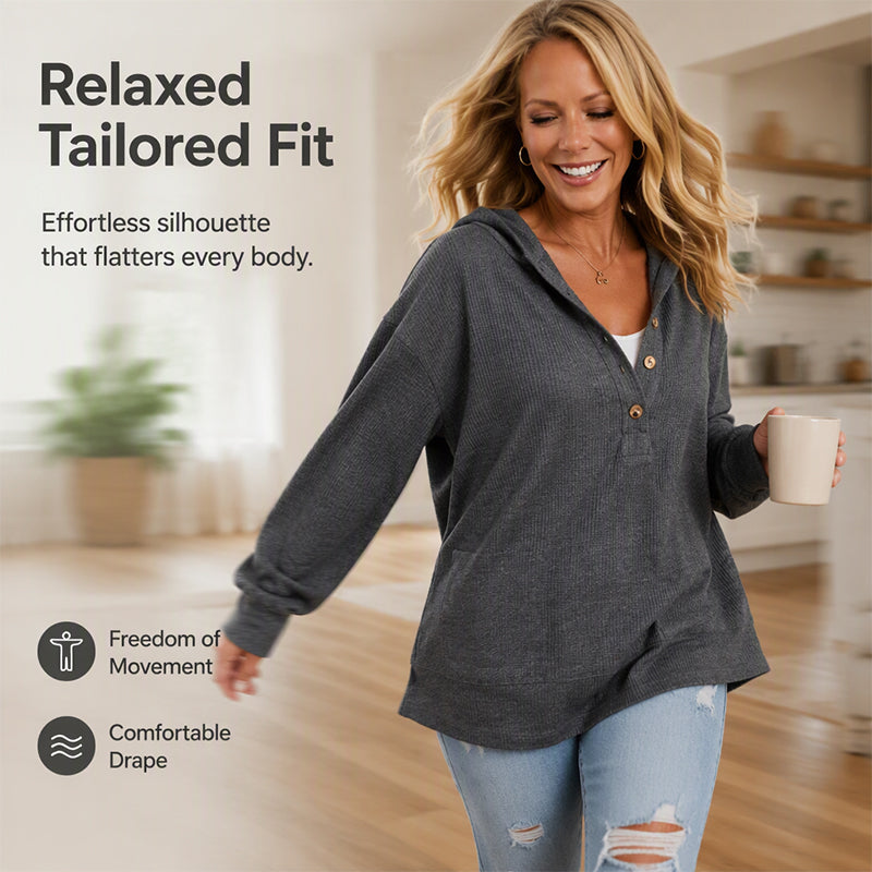 ⏳Time-Limited Special⏰Women's Casual Hoodie Top | Long Sleeve Pullover Sweatshirt for Cozy Everyday Wear & Relaxed Days